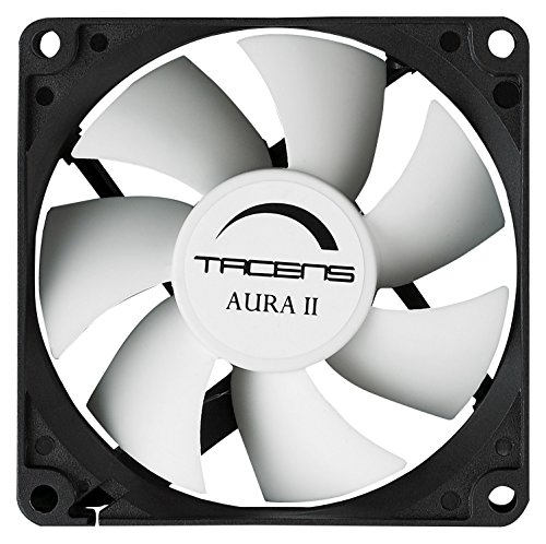 Tacens 3AURAII12, Ventilador Ordenador 12 cm, Ultrasilencioso, Antipolvo, Negro