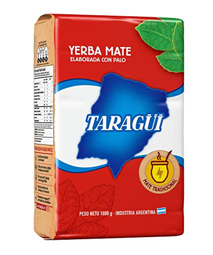 Taragüi Yerba Mate con Palo - 5 Paquetes de 1000 gr - Total: 5000 gr