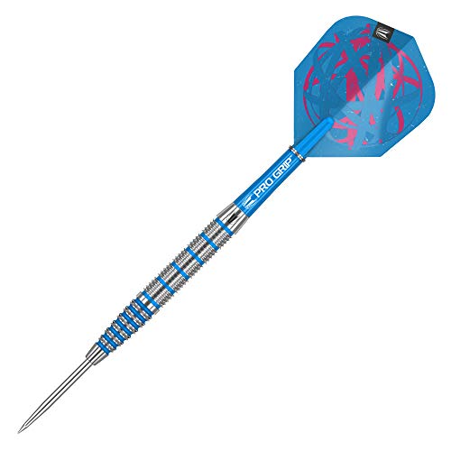 Target Darts Orb 02 22G 80% Tungsten Steel Tip Darts Set Punta Dardos, Unisex, Silver, Blue and Pink, 22 g