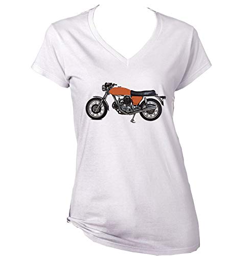 Teesandengines Ducati 750 GT Camiseta para Mujer de Algodon Size Medium