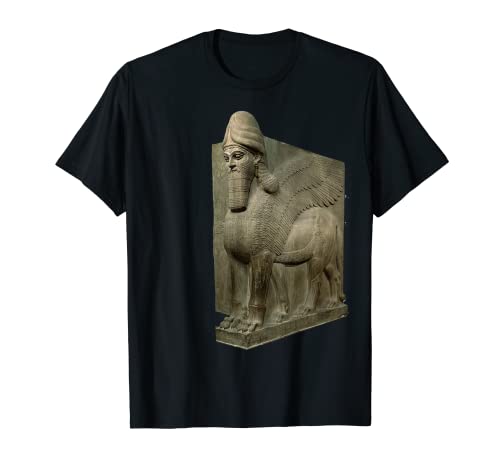 Tesoros de Lamassu de la Mesopotamia con alas asiria Camiseta