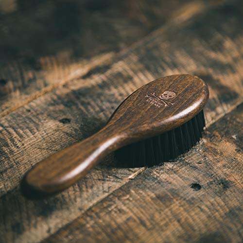 The Bluebeards Revenge, Fade Brush For Barbers And Hairdressers, Vegan Friendly Brush With Wooden Handle, For Cleaning Clippers And Removing Hair Splinters