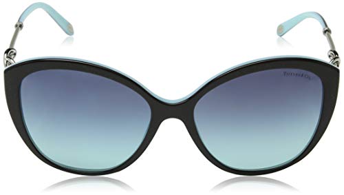 Tiffany & Co. 0TY4144B 80559S 57 Gafas de Sol, Negro (Black/Blue/Azuregradientbluee), Mujer