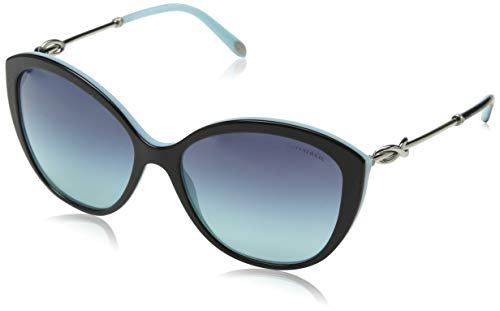 Tiffany & Co. 0TY4144B 80559S 57 Gafas de Sol, Negro (Black/Blue/Azuregradientbluee), Mujer