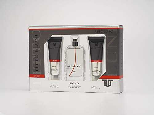 Titto Bluni Assoluto Sport Uomo EdT 75ml + After Shave 75ml + Gel Baño 75ml