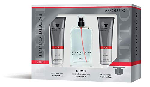 Titto Bluni Assoluto Sport Uomo EdT 75ml + After Shave 75ml + Gel Baño 75ml