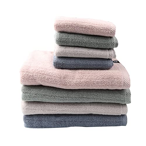 Toallas de toalla de algodón Color liso Toalla de baño Adultos Niños Mano y Cara Toalla grande Suave Absorbente Toalla de baño Toalla de baño de algodón puro-2