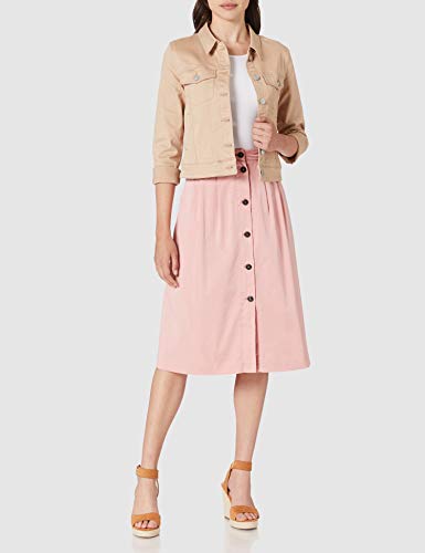 Tommy Hilfiger CO Modern Chino Midi Skirt Falda, Soothing Pink, 36 para Mujer