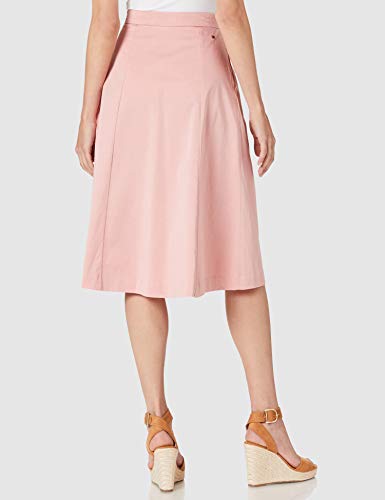 Tommy Hilfiger CO Modern Chino Midi Skirt Falda, Soothing Pink, 36 para Mujer