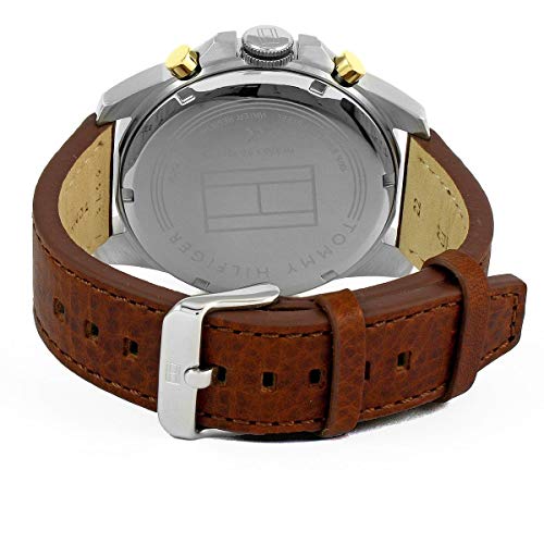 Tommy Hilfiger Reloj Multiesfera para Hombre de Cuarzo con Correa en Cuero 1791561