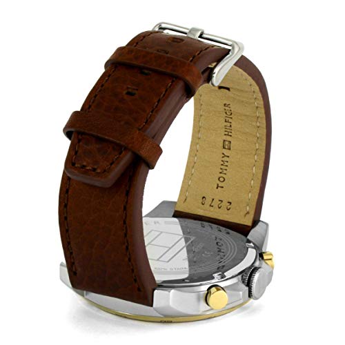 Tommy Hilfiger Reloj Multiesfera para Hombre de Cuarzo con Correa en Cuero 1791561