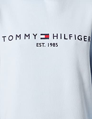 Tommy Hilfiger TH ESS Hilfiger Hoodie LS Sudadera con Capucha, Breezy Blue, M para Mujer