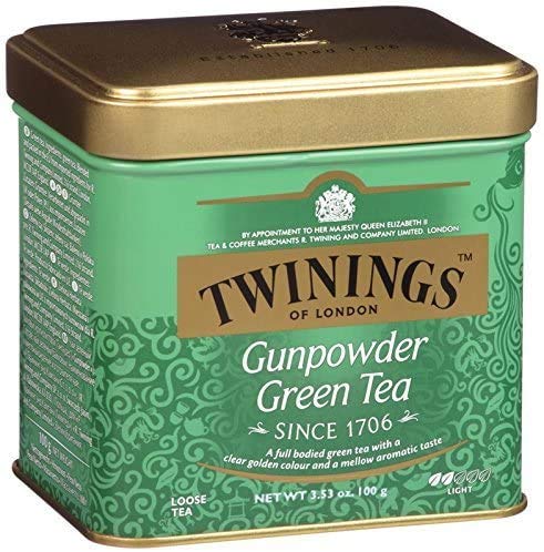 Twinings of London - Green Gunpowder Tea - Té verde en Hebras - Ideal para Tus Momentos de Relax- 100 Gramos