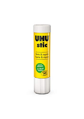 UHU Stic-Barra de pegamento sostenible. Pegado fuerte, rápido y duradero-Pack 4 * 40g.