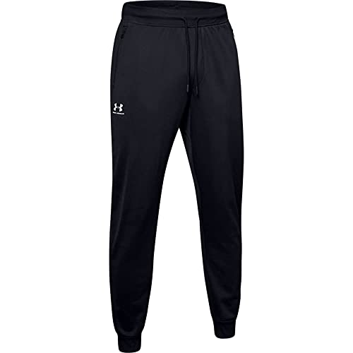 Under Armour Sportstyle Tricot Jogger Pantalón de jogging, Hombre, Negro Black/White, S