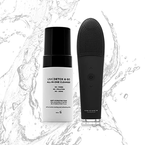 UNICSKIN - Espuma Limpiadora Facial - Unicdetox & Go - 100 ml - Ayuda a Conservar la Máxima Pureza de la Piel - Ideal para Pieles con Tendencias Acnéicas - Acción Limpiadora