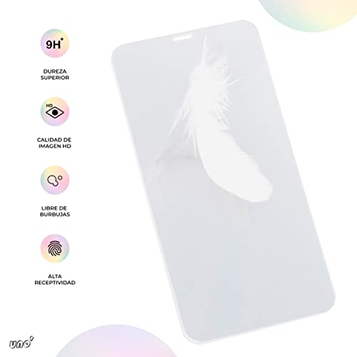 UNO ' 2 Unidades, Protector de Pantalla para iPhone XS, iPhone X Y iPhone 11 PRO, Antiarañazos, Antihuellas, Sin Burbujas, 9H,Resistente a los choques, HD,Vidrio Templado Ultra 3D y Transparent.