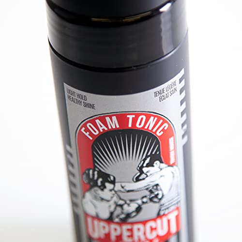 Uppercut Deluxe Foam Tonic For Men Light Hold and Light Shine Hair Mousse For Men Suitable For All Hair Types 1 x 150g