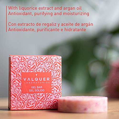 Válquer Pack Cosméticos Sólidos, Champú Sólido Sin Sulfatos Familiar + Limpiador Facial Sólido en 1 + Gel Corporal Sólido Regaliz y Argan, Vegano 150 G, 3 Unidades