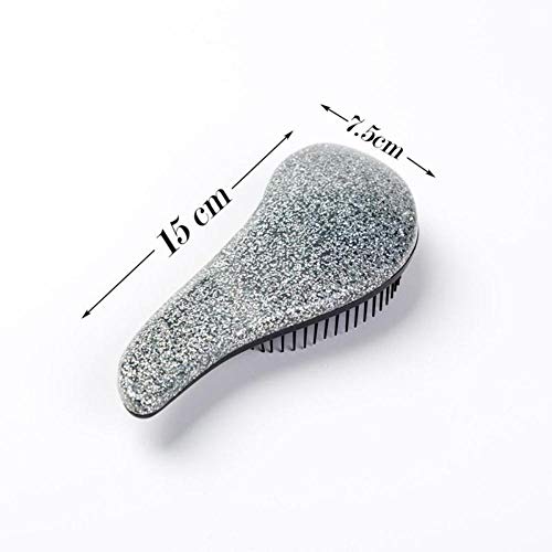 Venta al por mayor Magic Handle Comb Anti-static Massage Hair Brush Tangle Detangle Shower Massage Hairbrush Comb Salon Salon Styling Tool, Silver, Estados Unidos