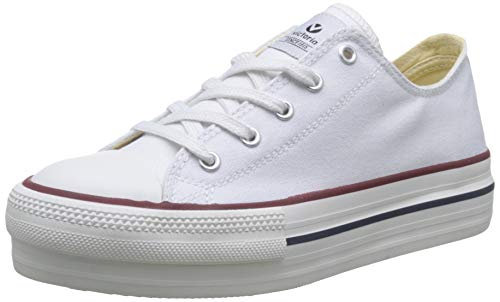 Victoria Basket Lona Plataforma Autoclave, Zapatillas para Mujer, (Blanco 20), 37EU