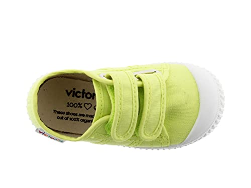 victoria Plano VICTORIA Basket 1915 Lona con Cierre DE Tira ADHERENTE 136606-KIDS para Niñas Citron 30