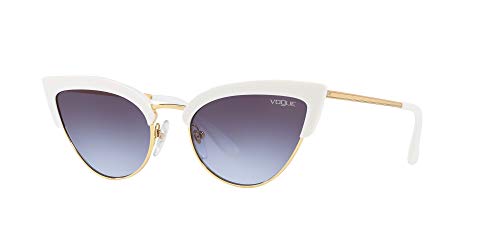 Vogue 0vo5212s W7454q 55 Gafas de Sol, White/Gold, Mujer