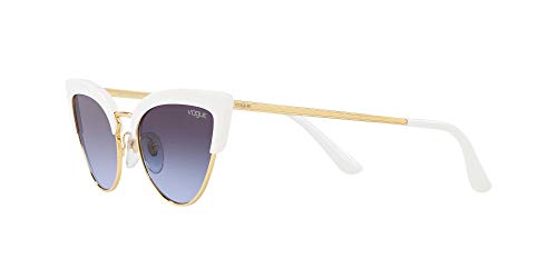 Vogue 0vo5212s W7454q 55 Gafas de Sol, White/Gold, Mujer