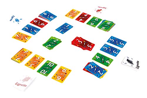 WDK Partner Starter Ligretto - Juego de Mesa, Color Rojo - Ligretto Rojo. Cartas