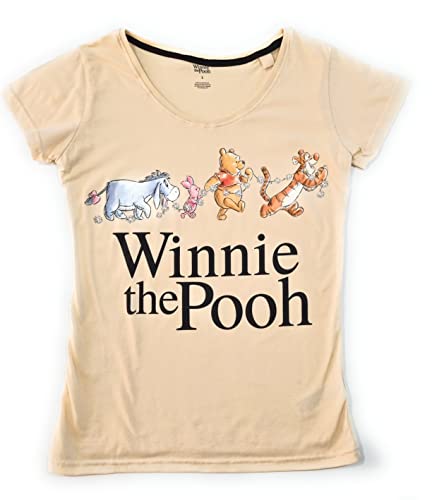 Winnie The Pooh Mujer Pijama Largo (Negro,XL)