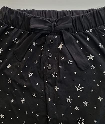 Winnie The Pooh Mujer Pijama Largo (Negro,XL)