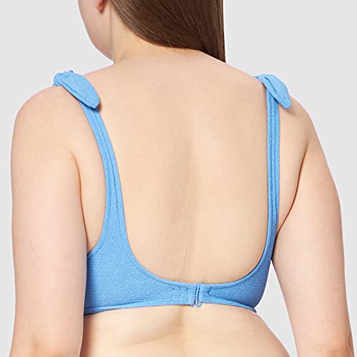 Women' Secret Bikini UNDERWIRED REMOVABLE PAD TOP BAÑO MUST 6482171 AZUL MEDIO ,95C para Mujer