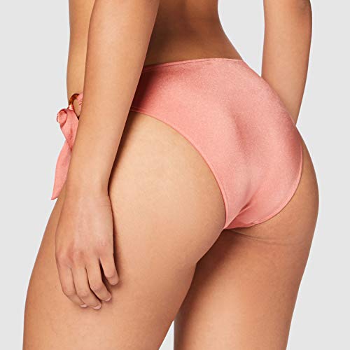 Women's Secret braguita de bikini a cadera con detalle de anillas y lazada en un lateral morado y lila ,M para Mujer