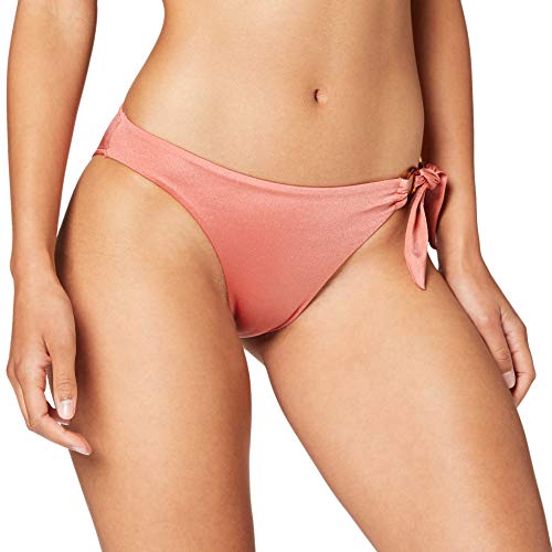 Women's Secret braguita de bikini a cadera con detalle de anillas y lazada en un lateral morado y lila ,M para Mujer