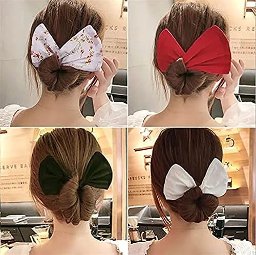 WWWL Pinza Pelo Mujer, Bandas para el Cabello de la Moda, Mujeres de la Diadema de Verano de la Diadema de la Cabeza, el Giro para el Cabello, el Clip de Magia de Tela con Clase Multicolor con Clase