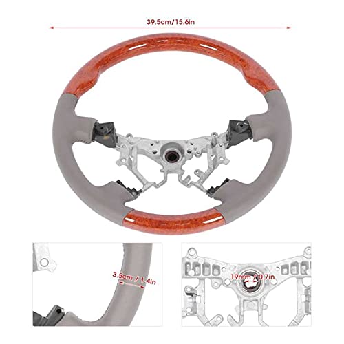 XHL Turntable de Coche 15.6 En la actualización de la Mejora de la dirección de leña Gris en Forma de Grano para Toyota Camry/Landcruiser/Prado/Hilux Accesorios