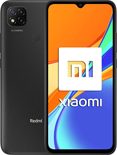 Xiaomi Redmi 9C - Smartphone con Pantalla HD+ de 6.53" DotDrop (4GB+128 GB, Triple cámara trasera de 13MP con IA, MediaTek Helio G35, Batería de 5000 mAh, 10 W de carga rápida), Gris [Ver. ES/IT]