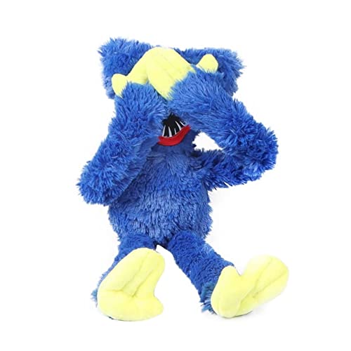 Yanshangqi New Huggy Wuggy Peluche de Peluche Toys Poppy Playtime Juego Carácter Azul Long Muñeca Tíos de Miedo Cumpleaños 40 cm