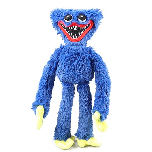 Yanshangqi New Huggy Wuggy Peluche de Peluche Toys Poppy Playtime Juego Carácter Azul Long Muñeca Tíos de Miedo Cumpleaños 40 cm