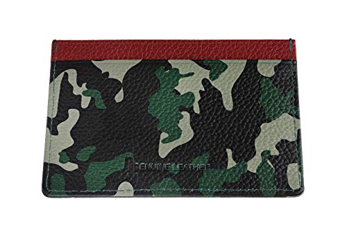 Zippo Leather Credit Card Holder Tarjetero 10 Centimeters Verde (Green Camouflage)