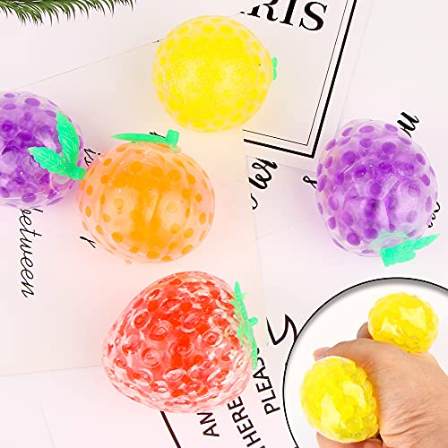 ZoneYan 6 Piezas Fidget Toys Stress Ball, Stress Ball Frutas, Pelota Antiestres, Fidget Toy Globbles, Bolas Antiestres Frutas, Estilos Aleatorios de Frutas Bonitas, Ideas para Regalar