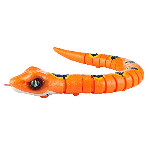 ZURU ROBO ALIVE - Slithering Snake Juguete Robótico a Pilas, Color Naranja (25235A-B-S003)