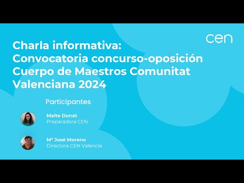 Convocatoria de los exámenes selectivos para la Comunidad Valenciana en 2024