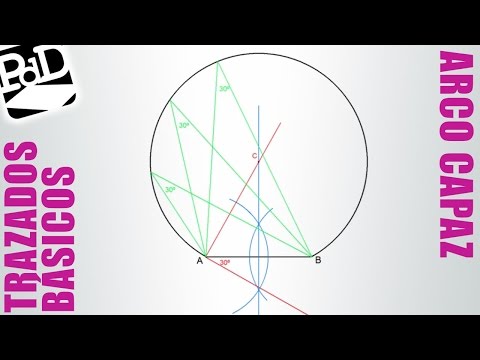 Cómo dibujar un arco capaz en dibujo técnico