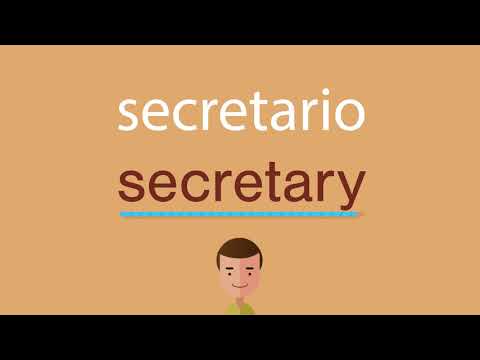 La traducción de secretaria al inglés