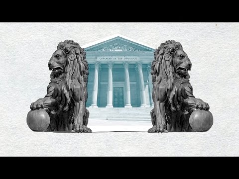 Los nombres de los leones que resguardan el Congreso de España