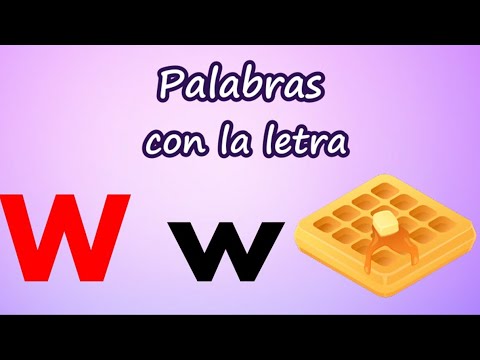 Palabras en español que comienzan con la letra 'W'