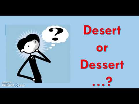 El término desierto en inglés