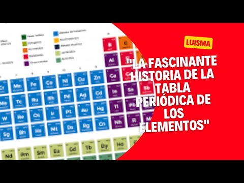 La fascinante historia de la tabla periódica de los elementos químicos
