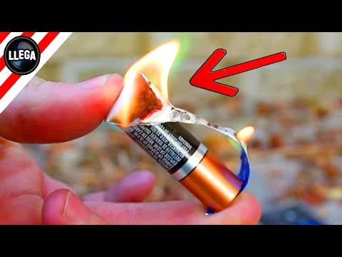 El método infalible para encender fuego utilizando una pila